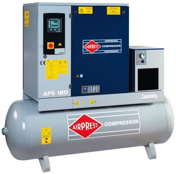 AIRPRESS 400V schroefcompressor combi 10 dry