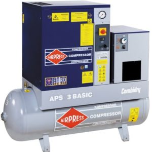 AIRPRESS 400V schroefcompressor combi Dry APS 3 Basic