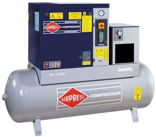 AIRPRESS 400V schroefcompressor combi dry APS 10 basic