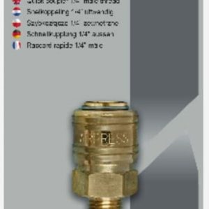 Airpress 4301505 - Snelkoppeling Euro 1/4"Uitwendig