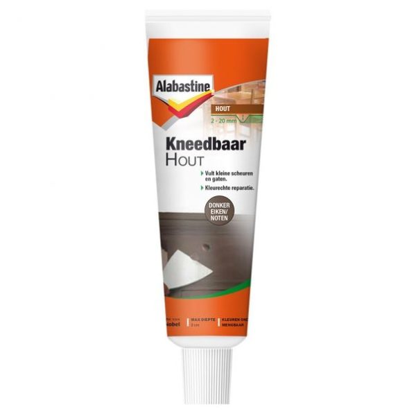 Alabastine Kneedbaar Hout (Donker eiken/Noten - 75gr.)