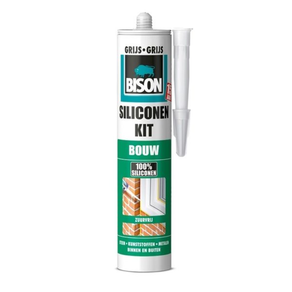 Bison siliconenkit bouw grijs - 310 ml