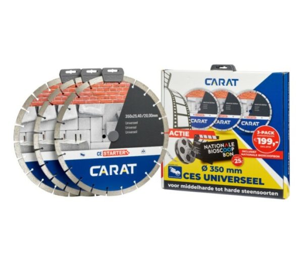 Carat CES3504A23 3-pack Diamantzaagbladen - 350 X 25