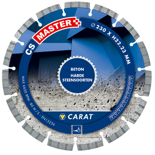 Carat Diamant Zaagblad Beton CS-Master 350 Mm Voor Asgat 20 Mm