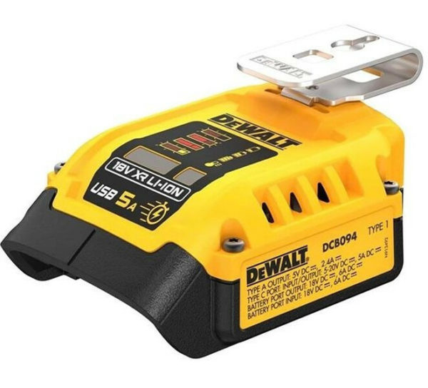 DeWALT DCB094K-QW 18V Li-ion USB Laadadapter XR