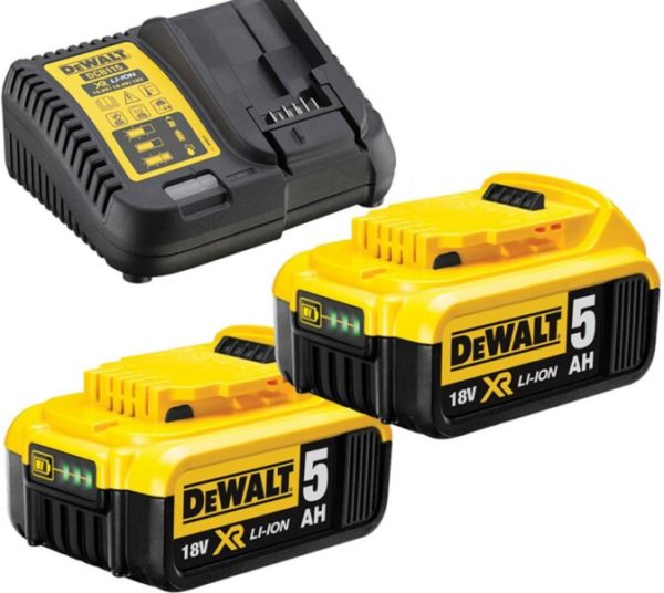 DeWALT DCB115P2 18V Li-Ion Accu Starterset (2x 5.0Ah) + Lader