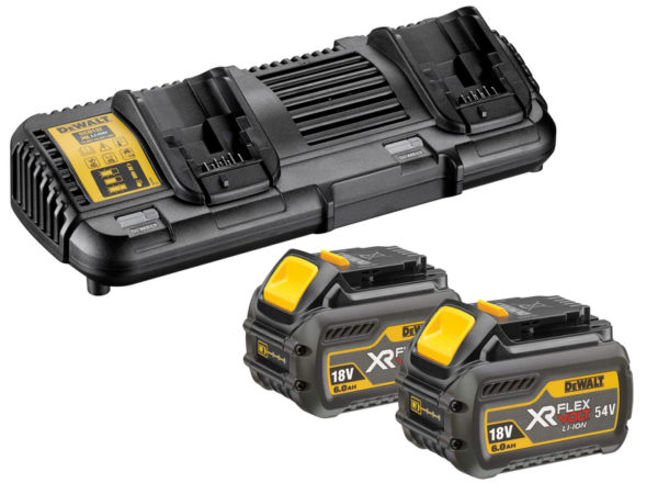 DeWALT DCB132T2 18V / 54V FlexVolt Li-Ion Accu Starterset (2x 6.0Ah) + Duolader