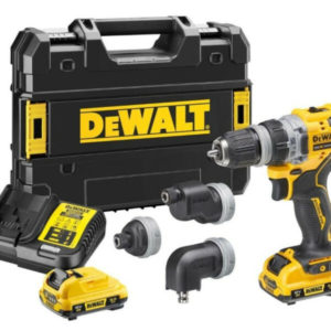 DeWALT DCD703L2T 12V Li-ion Accu Schroefboormachine Set (2x 3.0Ah) Multi-head In TSTAK Koffer