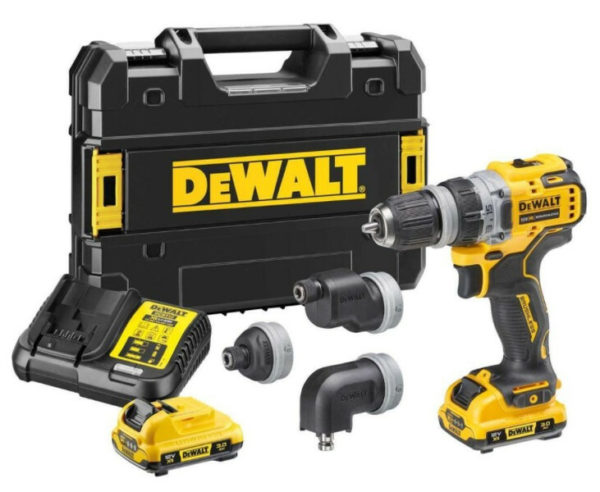 DeWALT DCD703L2T 12V Li-ion Accu Schroefboormachine Set (2x 3.0Ah) Multi-head In TSTAK Koffer