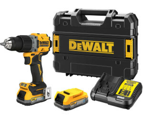 DeWALT DCD800E2T-QW 18V XR Li-ion Accu Klopboormachine Set (2x PowerStack) In TSTAK Koffer