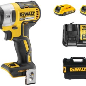 DeWALT DCF887D2 18V Li-Ion Accu Slagschroevendraaier Set (2x 2.0Ah Accu) In TSTAK - Koolborstelloos