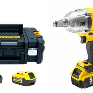 DeWALT DCF899HP2 18V Li-Ion Accu Slagmoersleutel Set (2x 5.0Ah Accu) In TSTAK - 950Nm - 1/2"- Koolborstelloos