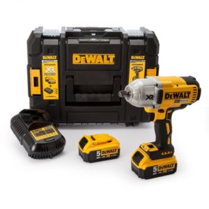 DeWALT DCF899P2 18V Li-Ion Accu Slagmoersleutel Set (2x 5.0Ah Accu) In Koffer - 950Nm - 1/2"- Koolborstelloos