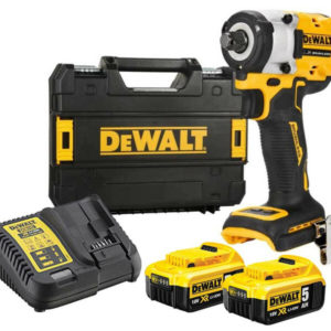 DeWALT DCF921P2T-QW 18V Li-ion XR Compacte Accu Slagsmoersleutel Set (2x 5.0Ah) Met Frictiering - 1/2"- In TSTAK Koffer