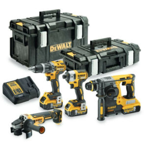 DeWALT DCK422P3 18V Li-ion Accu 4-delige Combiset (3x 5.0Ah Accu) In Toughsystem Koffer