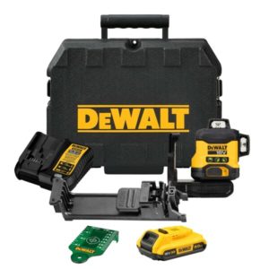 DeWALT DCLE34031D1-QW 18V Li-ion Accu Zelfnivellerende Kruislijnlaser Set (1x 2.0Ah) - 3x360° - Groen