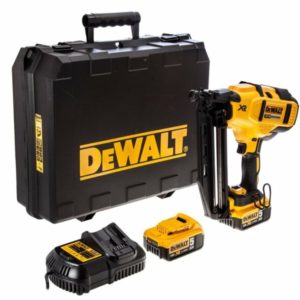 DeWALT DCN660P2 18V Li-Ion Accu Afwerk Tacker Set (2x 5.0Ah Accu) In Koffer - 32-63mm - 16 Gauge - Koolborstelloos