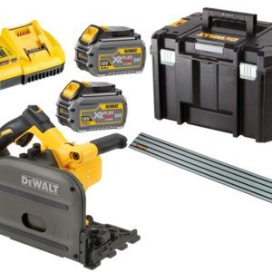 DeWALT DCS520T2R 18V / 54V XR FlexVolt Li-Ion Accu Invalzaag Incl. Geleiderail Set (2x 6