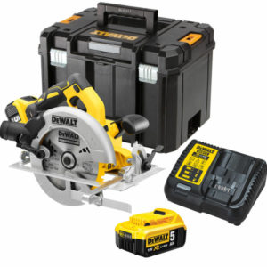 DeWALT DCS570P2 18V Li-Ion Accu Cirkelzaag Set (2x 5.0Ah Accu) In TSTAK - 184mm