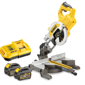 DeWALT DCS777T2 18V/54V XR FlexVolt Li-Ion Accu Afkort- En Verstekzaagmachine Set (2x 6.0Ah Accu) - 216 X 30mm - Koolborstelloos