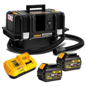 DeWALT DCV586MT2 54V Li-Ion Accu Bouwstofzuiger Set (2x 6Ah Accu) - Nat/Droog - 2000W - M-Klasse - 11L - Koolborstelloos