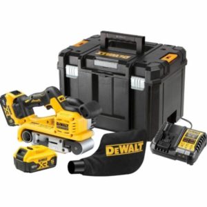 DeWALT DCW220P2-QW 18V XR Brushless Bandschuurmachine Set 5Ah In TSTAK Koffer