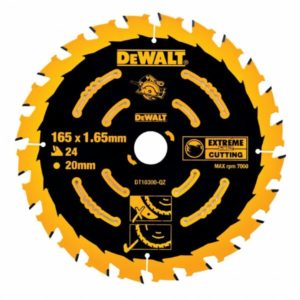 DeWALT DT10300 Extreme Cirkelzaagblad - 165 X 20 X 24T