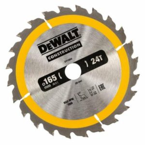 DeWALT DT1934 Cirkelzaagblad - 165 X 20 X 24T - Hout