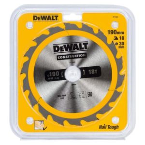 DeWALT DT1943 Cirkelzaagblad - 190 X 30 X 18T - Hout (met Nagels)