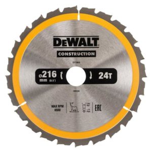 DeWALT DT1952 Cirkelzaagblad - 216 X 30 X 24T - Hout (Met Nagels)