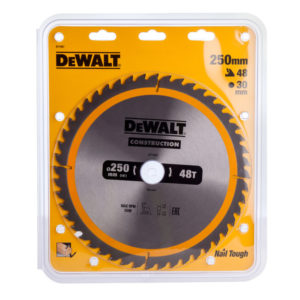 DeWALT DT1957 Extreme Cirkelzaagblad - 250 X 30 X 48T - Hout (Met Nagels)