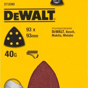 DeWALT DT3090 Deltaschuurpapier - K40 - 93mm (10st)