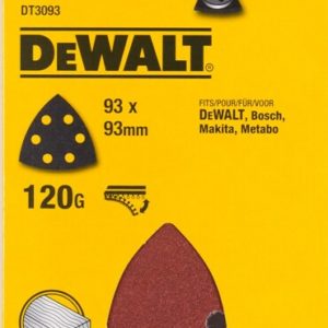 DeWALT DT3093-QZ Deltaschuurpapier - K120 - 93mm (10st)