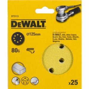 DeWALT DT3113 Schuurschijf - K80 - 125mm (25st)