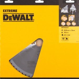 DeWALT DT4331 Extreme Cirkelzaagblad - 305 X 30 X 60T - Multiplex / Hout / MDF