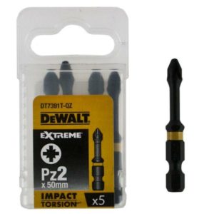 DeWALT DT7391T Extreme Impact Torsion Schroefbits - PZ2 - 50mm (5st)