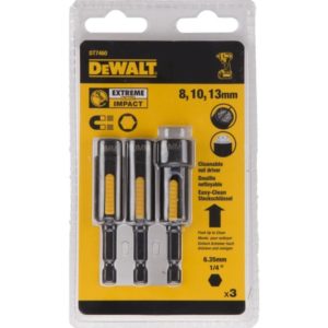 DeWALT DT7460 3 Delige Extreme Impact Bit Dopsleutelset