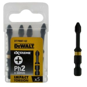 DeWALT DT7998T Extreme Impact Torsion Schroefbit - PH2 - 50mm (5st)