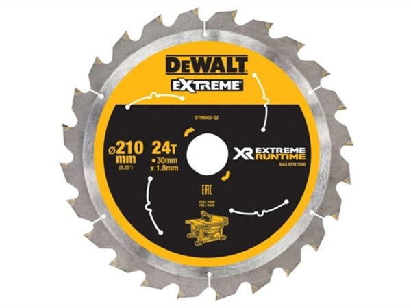 DeWALT DT99565 XR Cirkelzaagblad - 210 X 30 X 24T - Hout