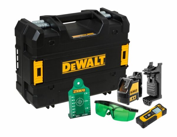 DeWALT DW0887100 Kruislijnlaser Set Incl. Afstandsmeter In Koffer - Groen - 2x 15m - IP40