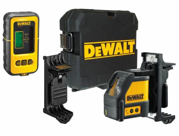 DeWALT DW088KD Zelfnivellerende Kruis Lijnlaser In Koffer (DW088K)&Ontvanger (DE0892) - 2 Lijnen - 50m