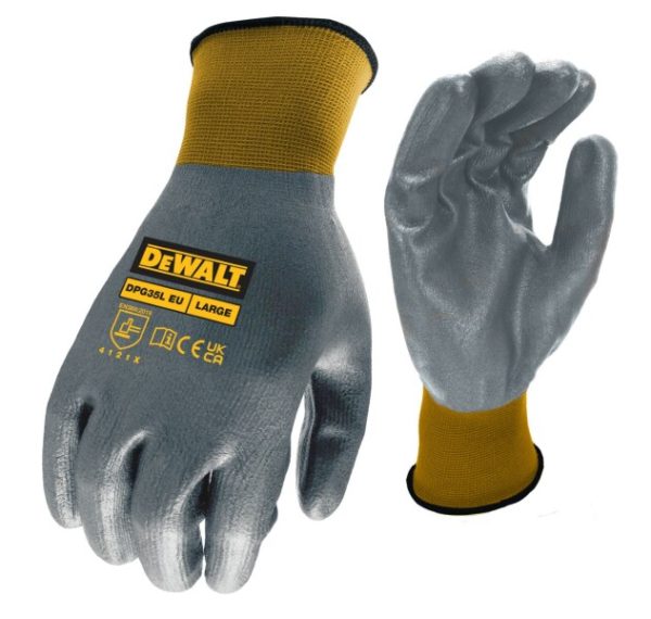 DeWalt DPG35LEU Werkhandschoen 15GA - Nylon - Gecoat Nitril - Maat L