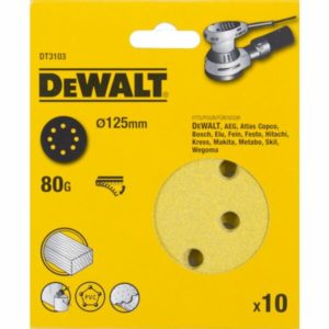 DeWalt DT3103 Schuurschijf - K80 - 125mm (10st)