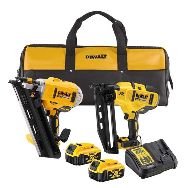 DeWalt Tacker Set DCK2046P2-QW NL - 18V XR Nailer Twin Kit - 2 X 5Ah