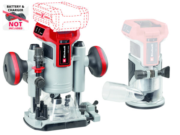 Einhell Accu Kantenfrees&Bovenfrees TP-RO 18 Set Li BL Solo