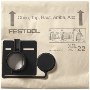 Festool 452970 FIS-CT/CTL/CTM 22/5 Filterzak Voor CT 22 (5st) - 452970