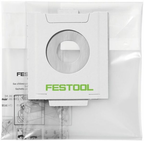 Festool 496216 ENS-CT 26 AC/5 Plasticfolie Wegwerpstofzak Voor CT 26 AC