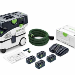 Festool CTLC MINI I-Plus 36V (2x18V) Li-Ion Accu Stofzuiger Set (4x 5