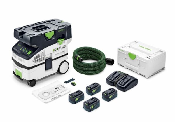 Festool CTLC MINI I-Plus 36V (2x18V) Li-Ion Accu Stofzuiger Set (4x 5