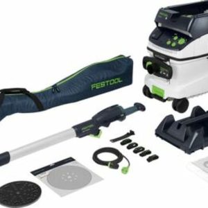 Festool LHS 2-M 225 EQ/CTL 36-Set PLANEX 400W Langnek Schuurmachine En Bouwstofzuiger Set